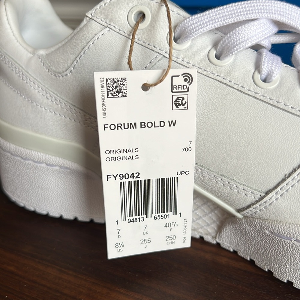 Adidas Originals Women's Forum Bold W Sneaker, White Size 8.5 - Picture 7 of 11
